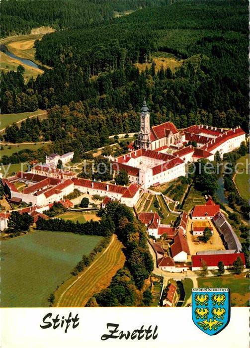 Zwettl-Niederoesterreich Fliegeraufnahme Zisterzienserstift