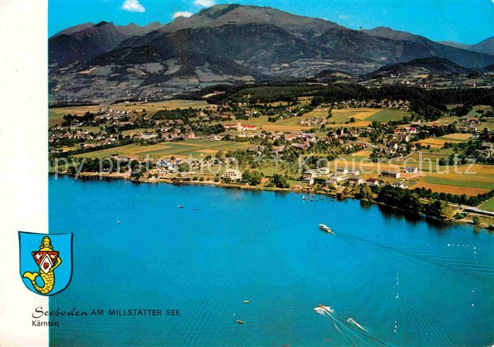 Seeboden Millstaettersee Fliegeraufnahme
