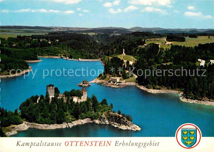 Ottenstein Rastenfeld Kamtalstausee mit Ruine Lichtenfels