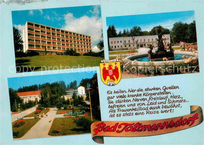 Bad Tatzmannsdorf Burgenland Kurhaus Park Brunnen