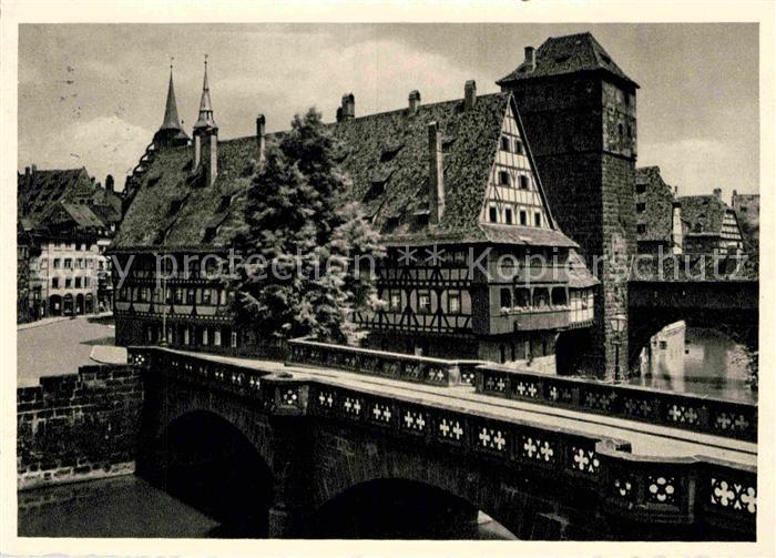 NueRNBERG  CITY Maxbruecke Weinstadl Wasserturm