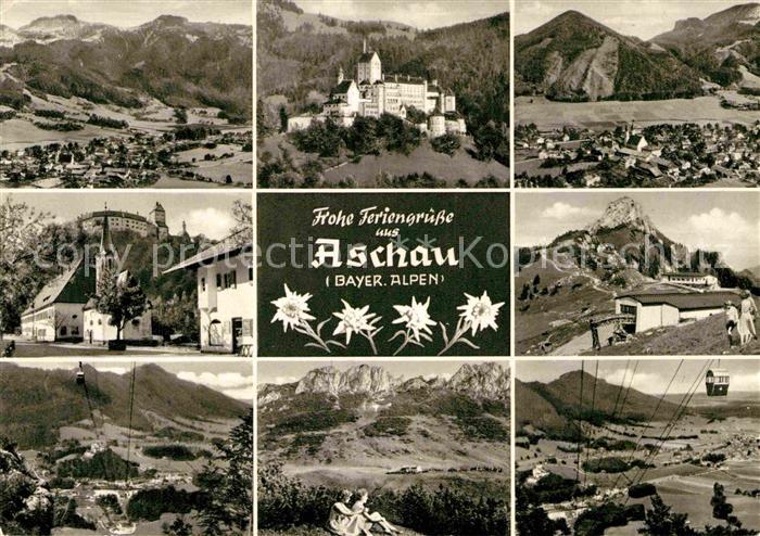 Aschau Chiemgau Bergstation Seibahn Kirche Burg Panorama