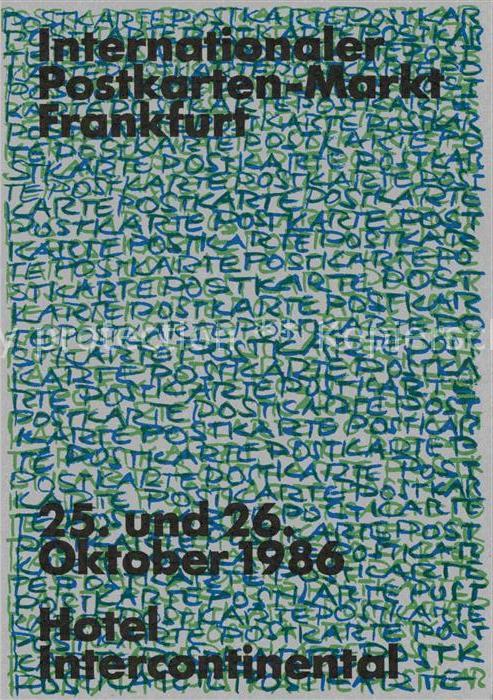 Frankfurt Main Internationaler Postkarten Markt