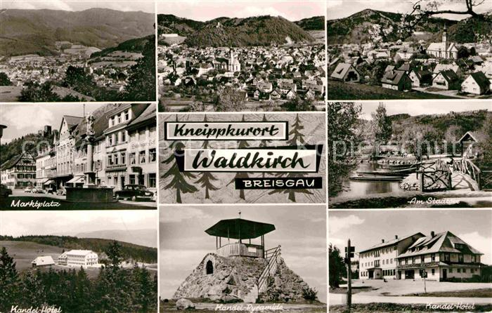 Waldkirch Breisgau Kneippkurort im Schwarzwald Marktplatz Stadtsee Kandel Hotel