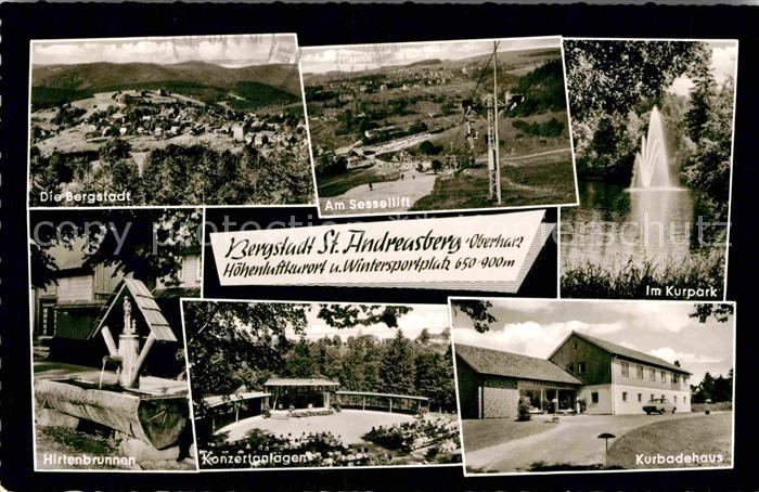 St Andreasberg Harz Bergstadt Hoehenluftkurort Wintersportplatz Sessellift Kurpa