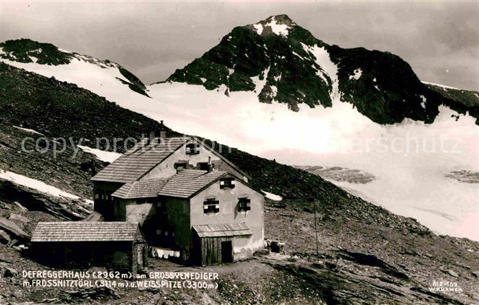 Defreggerhaus Osttirol am Grossvenediger Frossnitztoerl Weisspitze