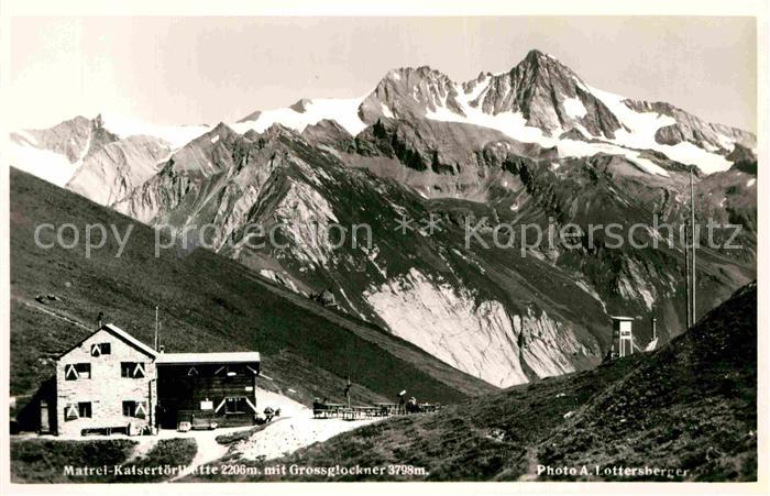 Matrei Osttirol Kalsertoerlhuette mit Grossglockner