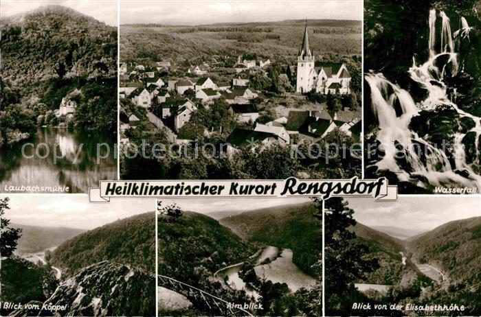 Rengsdorf Laubachsmuehle Wasserfall Elisabethhoehe Almblick Koeppel Landschaftsp