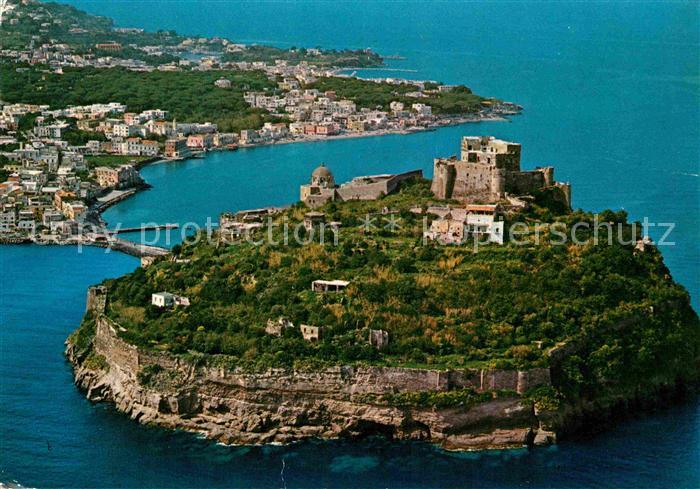 Ischia Castello d Aragona veduta aerea
