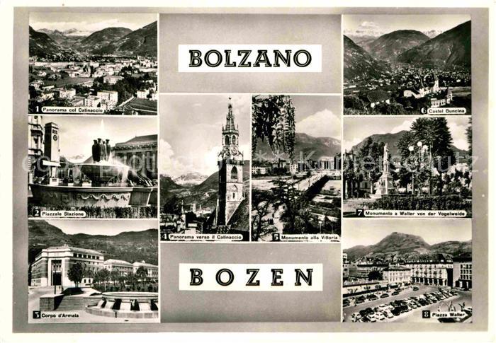 Bolzano Col Catinaccio Castel Guncina Monumento Piazza Walter Corpo d Armata