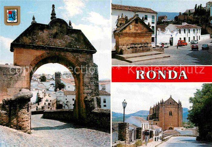 Ronda Andalucia Arco Felipe V Fuente 8 Canos Iglesia Espiritu Santo