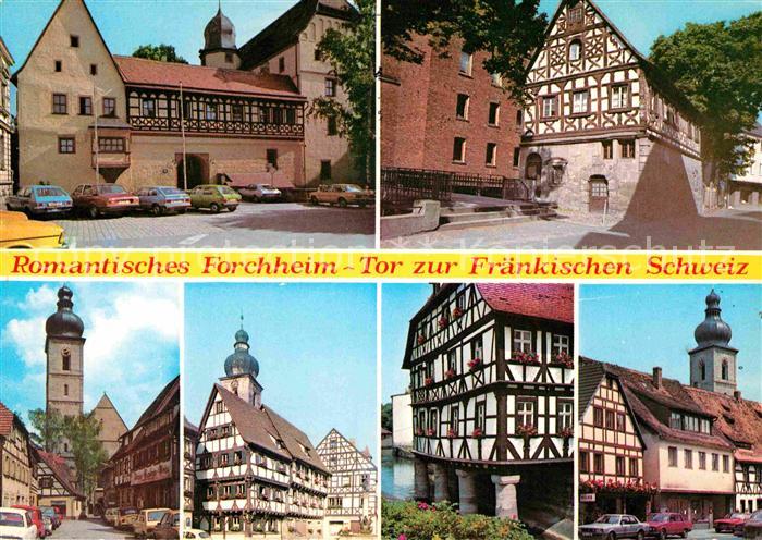Forchheim Oberfranken Ortsmotive Altstadt Fachwerkhaeuser Tor zur Fraenkischen S