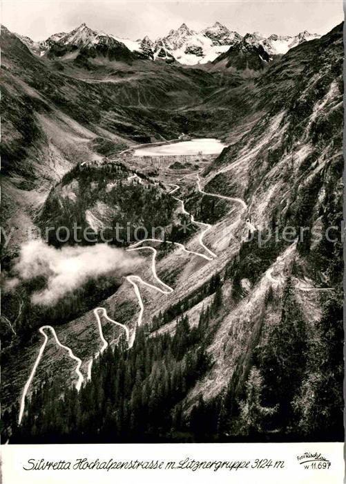 Silvretta-Hochalpenstrasse mit Litznergruppe