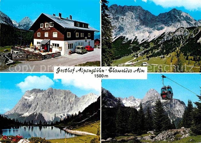 Ehrwald Tirol Gasthof Alpengluehn Ehrwalder Alm Wetterwand Seebensee Wetterstein