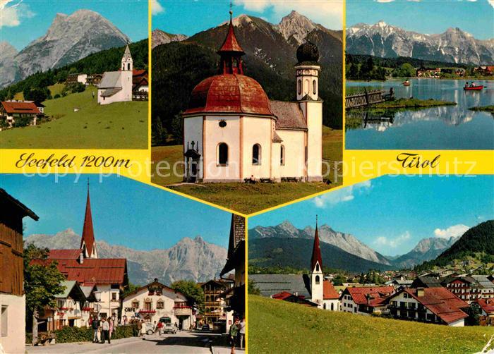 Seefeld Tirol Moesern Seekirchl Wettersteingebirge Schmuckkastl Blick gegen Karw