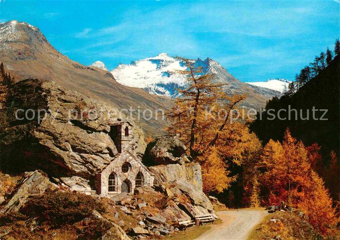 Matrei Osttirol Felsenkapelle im Gschloess Herbststimmung Alpen