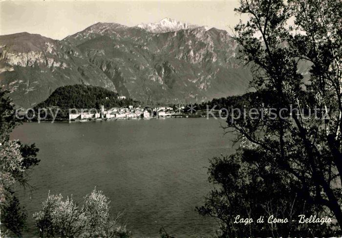 Bellagio Lago di Como Panorama Comersee Alpen