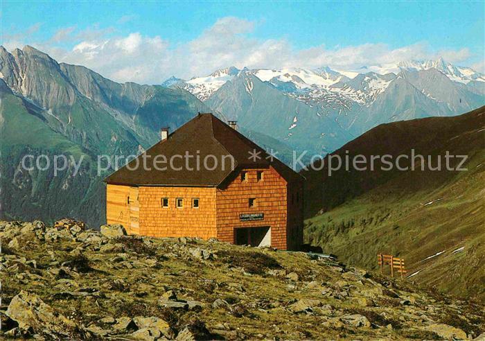 Lasoerlinghuette Panorama Blick gegen Nordkette Kristallkopf Glocknergruppe