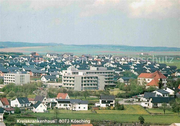 Koesching Teilansicht mit Kreiskrankenhaus