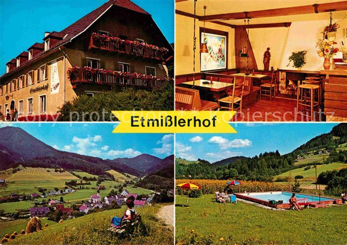 Etmissl Gasthof Pension Etmisslerhof Swimming Pool Landschaftspanorama