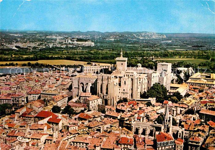 Avignon Vaucluse Palais des Papes vue aerienne