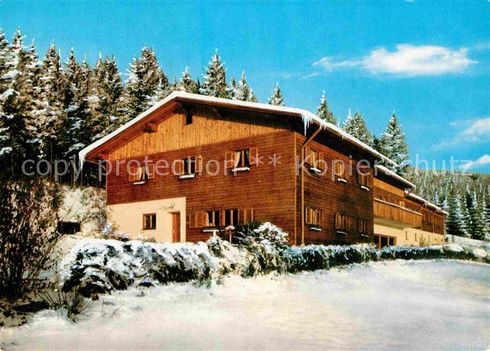 Glashuett St Englmar Schullandheim im Bayerischen Wald Winterpanorama