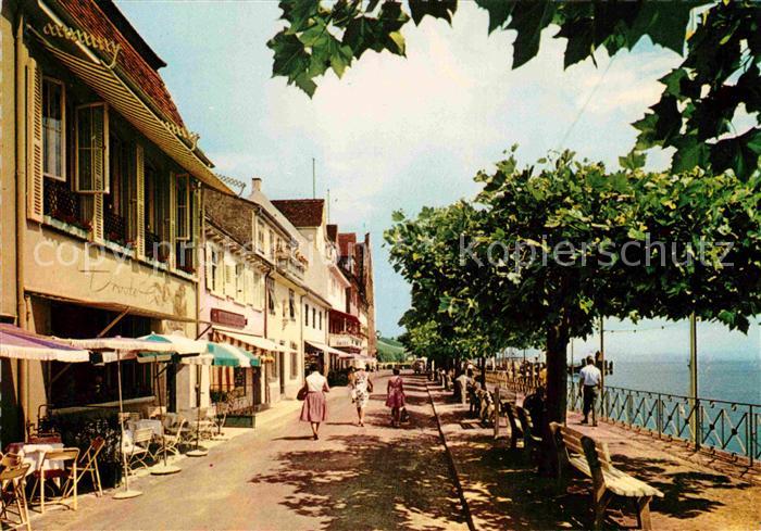 Meersburg Bodensee Seestrasse Strassencafes