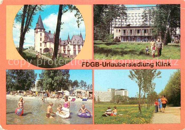 Klink Waren FDGB Urlaubersiedlung Erholungsheim Schloss Klink Herbert Warnke Str