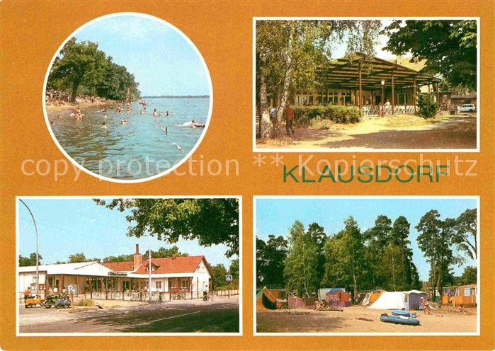 Klausdorf Mellensee Strandbad Strandgaststaette Einkaufszentrum Zeltplatz