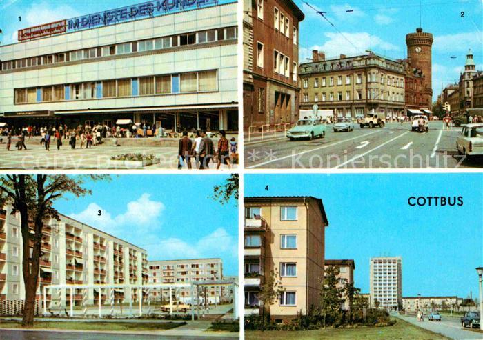 Cottbus Konsument Warenhaus Ernst Thaelmann Platz Forster Strasse Leipziger Stra