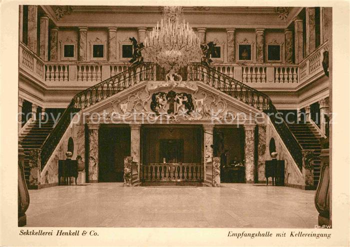 Biebrich Wiesbaden Sektkellerei Henkell & Co Empfangshalle Kellereingang