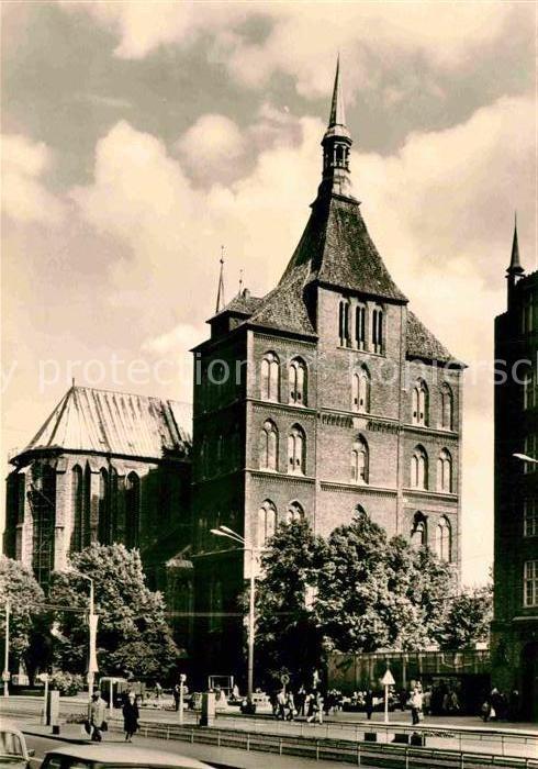 ROSTOCK  CITY Kirche St Marien Westseite