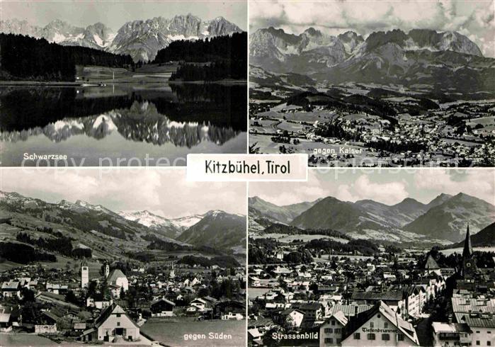 Kitzbuehel Tirol Schwarzsee Wasserspiegelung Alpen Kaisergebirge