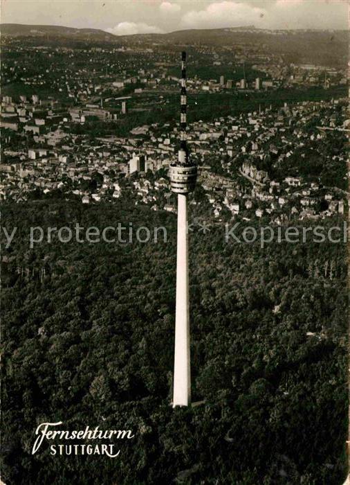 STUTTGART  CITY Fernsehturm Fliegeraufnahme