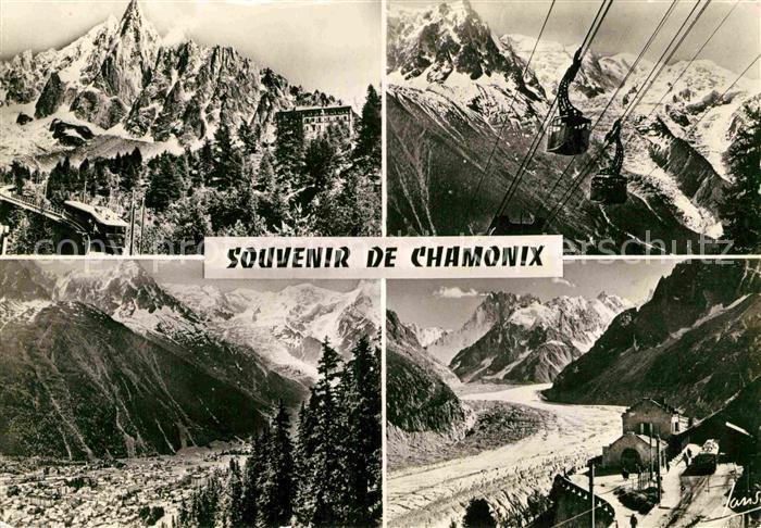 Chamonix Berghotel Kabinenbahn Gletscher Gebirgspanorama