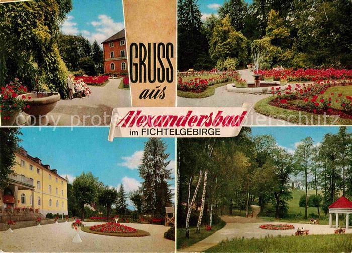 Alexandersbad Bad Luftkurort Heilquelle Kurhaus Kurpark Pavillon