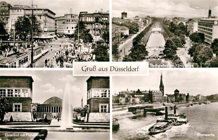 DuessELDORF  CITY Ehrenhof Planetarium Stadtgraben Koenigsallee Corneliusplatz