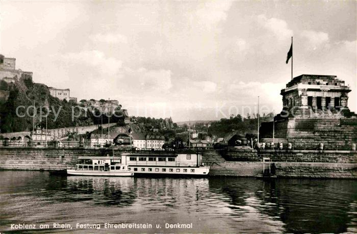 Koblenz Rhein Festung Ehrenbreitstein und Denkmal