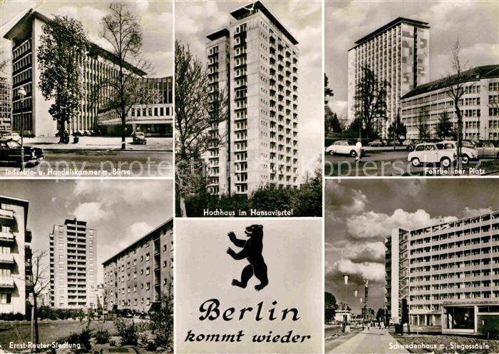 BERLIN  CITY Industrie- und Handelskammer Ernst Reuter Siedlung Hochhaus