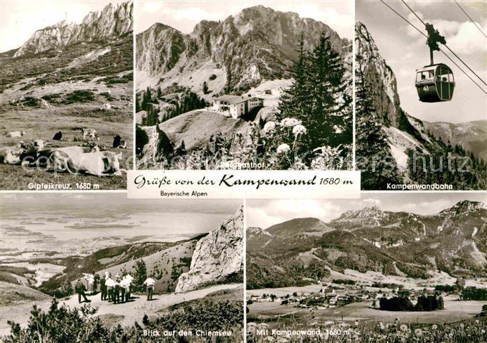 Kampenwand Chiemgau Gipfelkreuz Chiemsee Kampenwandbahn