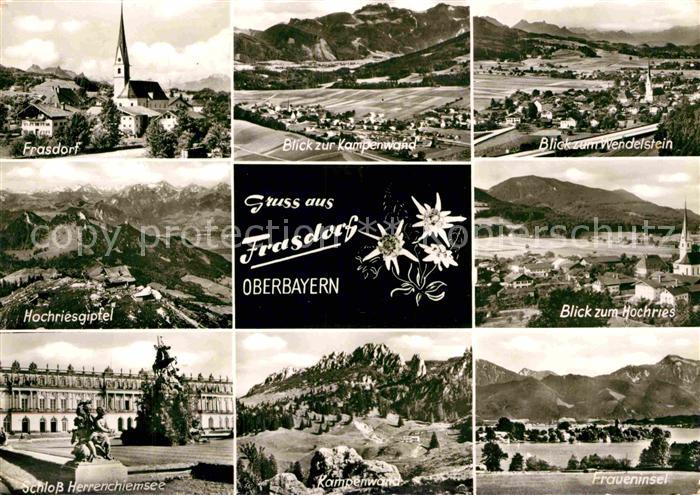Frasdorf Kirche Hochriesgipfel Schloss Herrenchiemsee Wendelstein