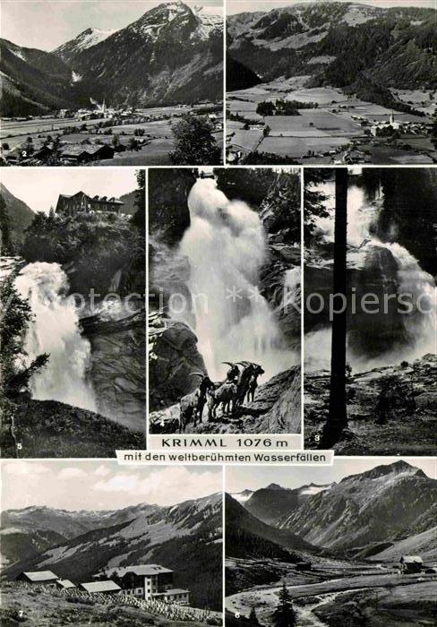 Krimml Wasserfall Steinboecke Sporthotel Gerlosplatte Trauernhaus