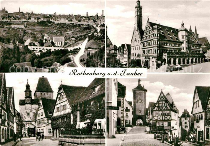 Rothenburg Tauber Rathaus Raedergasse Ploenlein