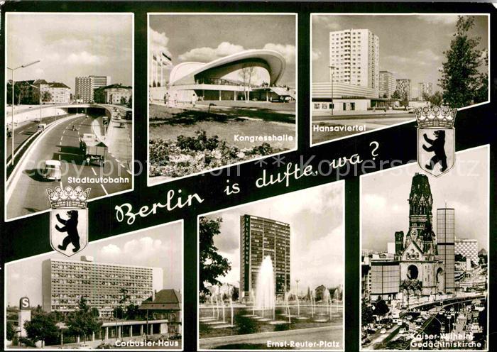 BERLIN  CITY Hansaviertel Stadtautobahn Corbusier-Haus
