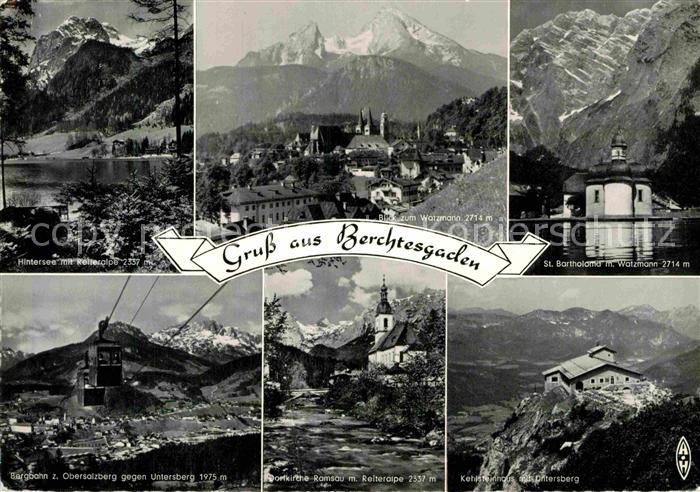 BERCHTESGADEN Bayern Watzmann Hintersee Bergbahn Reiteralpe