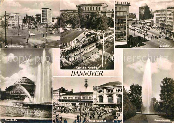 HANNOVER  CITY Steintor Stadthalle Hauptbahnhof