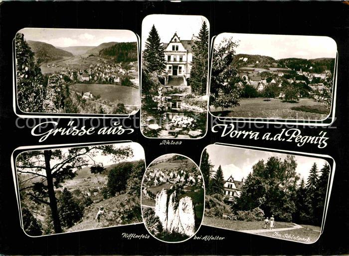 Vorra Pegnitz Panorama Schloss Rifflerfels Schlosspark