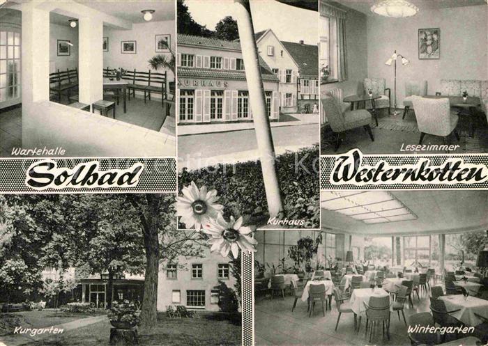 Westernkotten Bad Wartehalle Kurgarten Wintergarten Lesezimmer