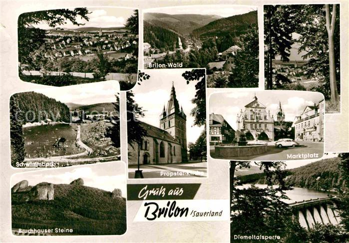 Brilon Hochsauerlandkreis NRW Gesamtansicht Schwimmbad Bruchhauser Steine Diemel