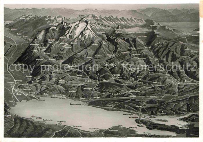 Konstanz Bodensee Fliegeraufnahme See